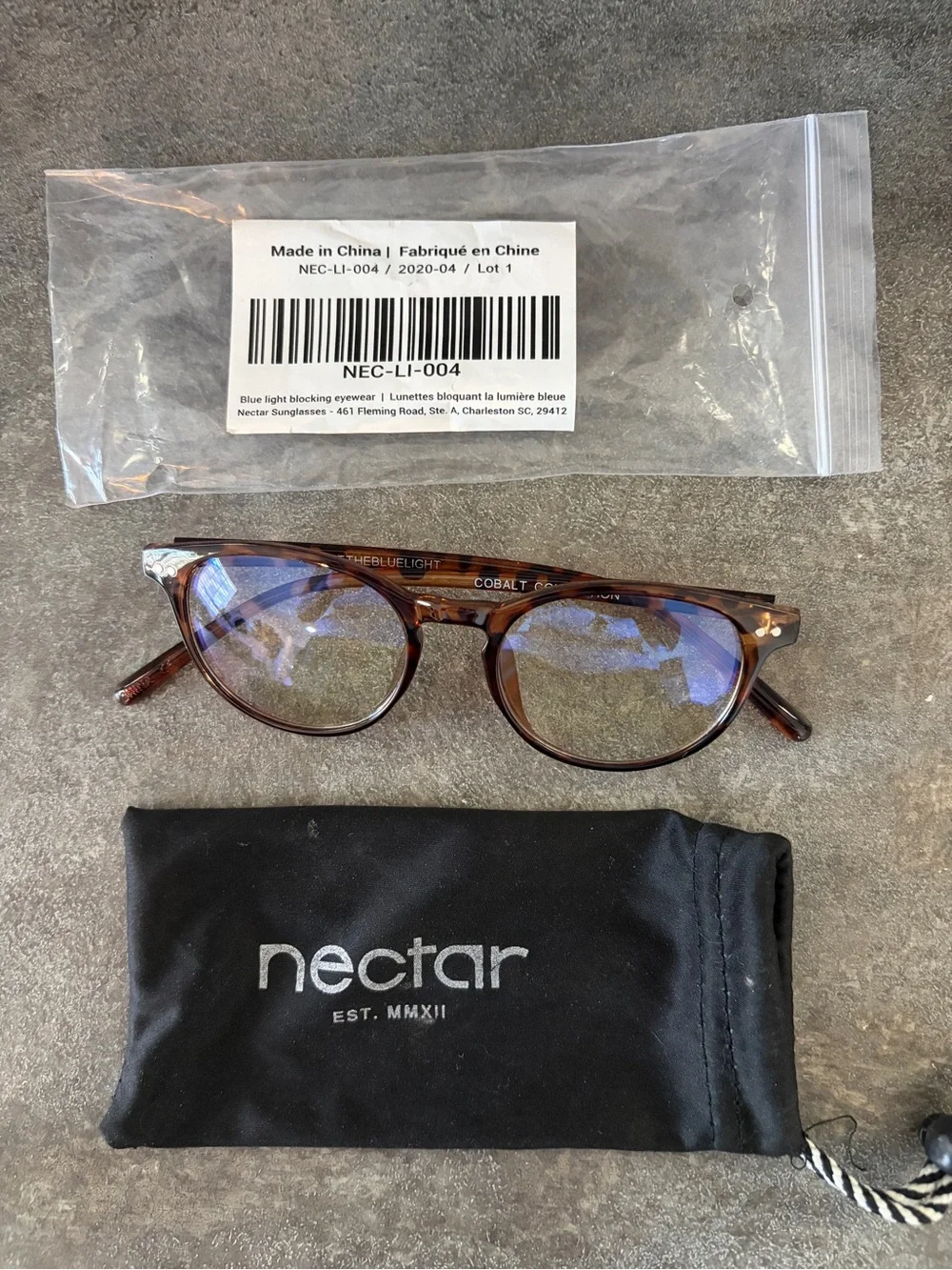 Cobalt Collection Blue-Tint Tortoiseshell Glasses